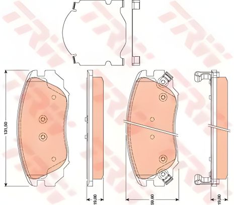 Колодки гальмівні дискові OPEL/SAAB Astra/Insignia/Zafira/9-5 F 16 08, TRW (GDB1782) Колодки гальмівні дискові OPEL/SAAB Astra/Insignia/Zafira/9-5 F 16 08, TRW (GDB1782)