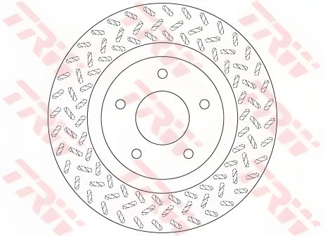 Гальмівний диск MITSUBISHI ASX, OUTLANDER, 1.6-2.4, 4N13, 06- TRW (DF6206)