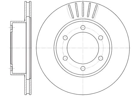 Передній гальмівний диск 4 RUNNER III /LAND CRUISER 90 2.7-3.4 95-02, WOKING (D656210) Передній гальмівний диск 4 RUNNER III /LAND CRUISER 90 2.7-3.4 95-02, WOKING (D656210)