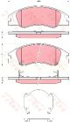 Передні дискові гальмівні колодки для KIA CERATO TRW (GDB3367) Передні дискові гальмівні колодки для KIA CERATO TRW (GDB3367)