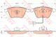 Дискові гальмівні колодки Audi A4, A6, Allod попереду. TRW (GDB1617)