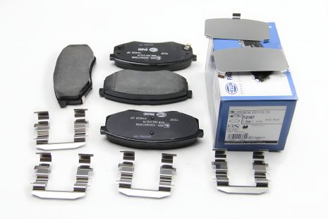 Передні гальмівні колодки Hyundai ix20/ix35 10-/Kia Sportage (SL) 10- (Mando), HELLA PAGID (8DB355019791)