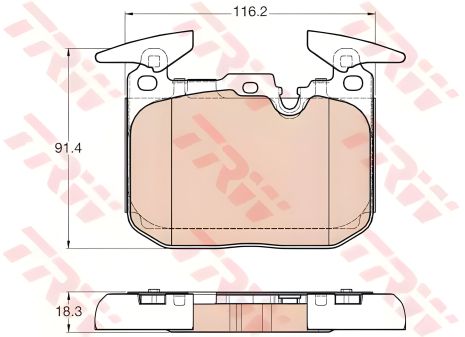 Колодки гальмівні дискові BMW 3/1 F30/F20 F 11, TRW (GDB1943) - Тормозні системи Колодки гальмівні дискові BMW 3/1 F30/F20 F 11, TRW (GDB1943) - Тормозні системи
