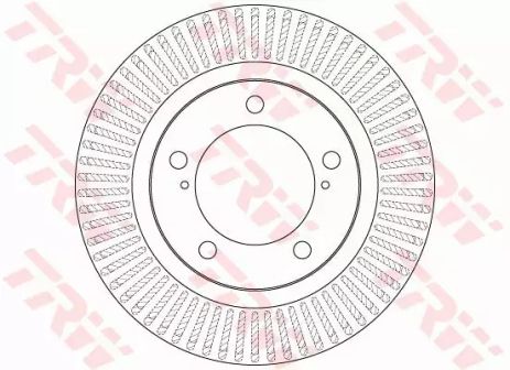 Диск гальмівний TOYOTA/LEXUS Land Cruiser VII (J200)/LX III (URJ) F D=340mm 07, TRW (DF6239S)