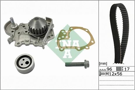 Водяной насос + комплект ГРМ NISSAN NP200, DACIA LOGAN, RENAULT LOGAN, INA (530019131)