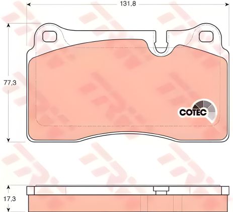 Дисковые тормозные колодки для Land Rover, TRW (GDB1743)