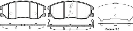 Комплект тормозных колодок, дисковый тормоз CHEVROLET CAPTIVA, OPEL ANTARA, REMSA (126112) Комплект тормозных колодок, дисковый тормоз CHEVROLET CAPTIVA, OPEL ANTARA, REMSA (126112)