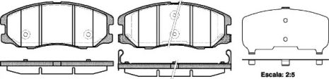 Комплект гальмівних колодок, дискове гальмо CHEVROLET CAPTIVA, OPEL ANTARA, REMSA (126112)