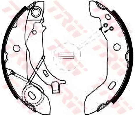 Барабанные тормозные колодки MERCEDES A140/A160/A170/A190, TRW (GS8627) Барабанные тормозные колодки MERCEDES A140/A160/A170/A190, TRW (GS8627)