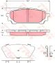 Гальмівні колодки для SUBARU Impreza, TRW (GDB3395) Гальмівні колодки для SUBARU Impreza, TRW (GDB3395)