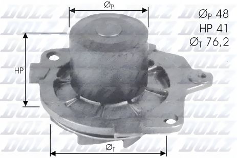 Насос водяний CADILLAC BLS, SUZUKI SX4, SAAB 9-3, DOLZ (S314) Насос водяний CADILLAC BLS, SUZUKI SX4, SAAB 9-3, DOLZ (S314)