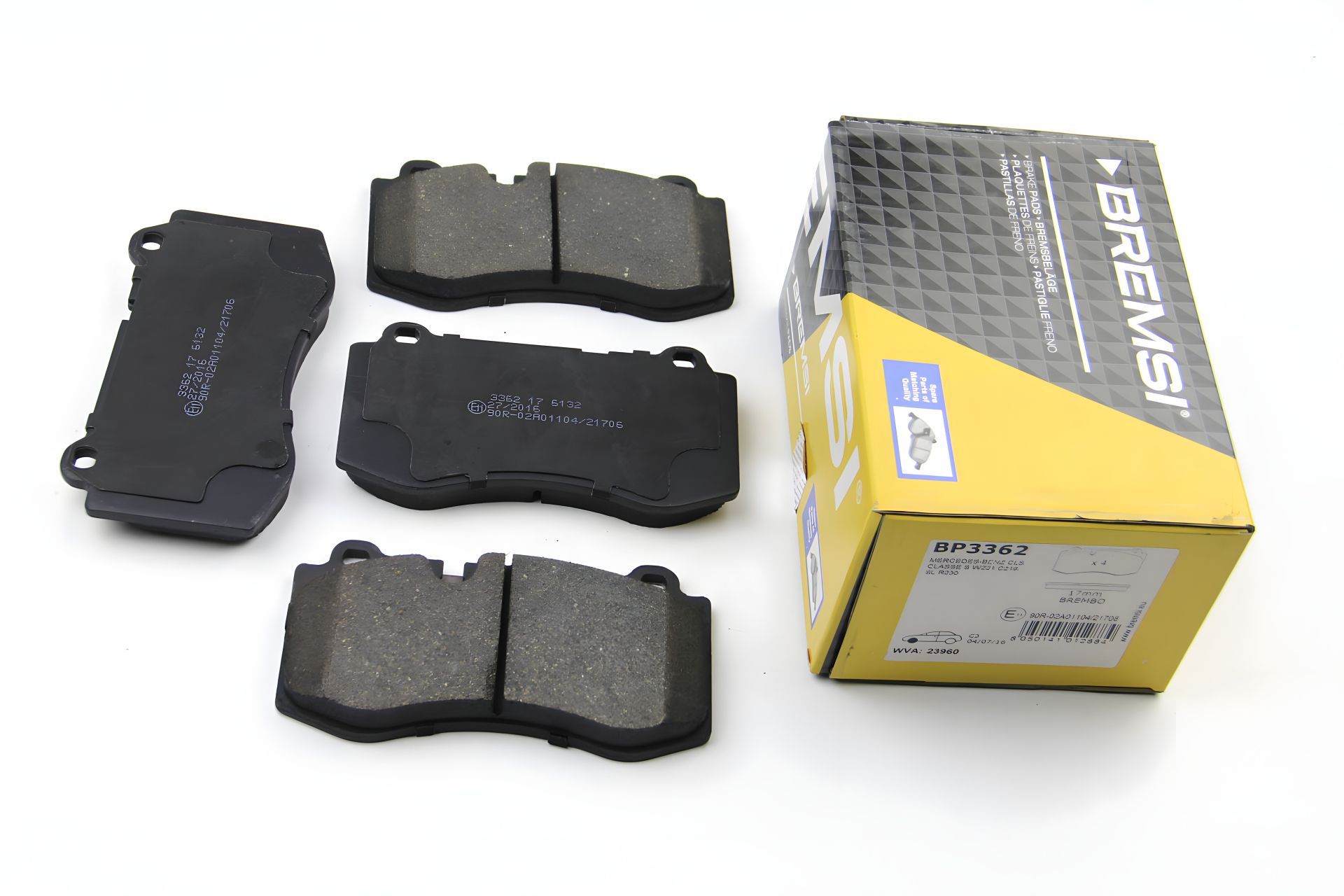 Передні гальмівні колодки MB W221 05-13 (brembo), Bremsi (BP3362) Передні гальмівні колодки MB W221 05-13 (brembo), Bremsi (BP3362)