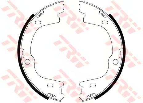 Барабанные тормозные колодки HYUNDAI Genesis/Santa Fe 08, TRW (GS8803)