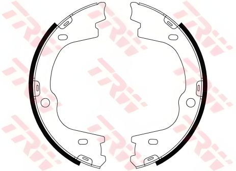 Барабанні гальмівні колодки HYUNDAI Genesis/Santa Fe 08, TRW (GS8803)