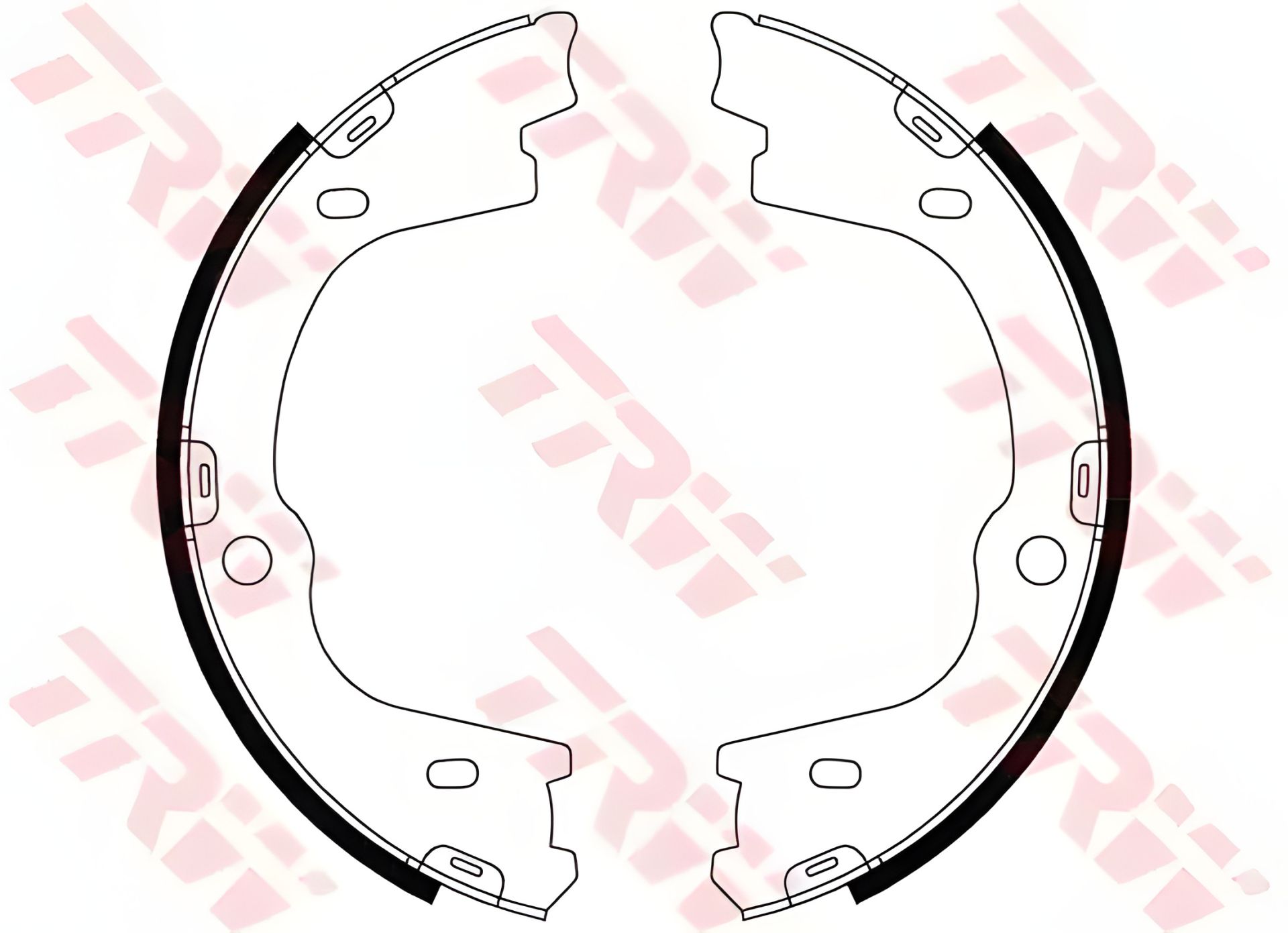Барабанні гальмівні колодки HYUNDAI Genesis/Santa Fe 08, TRW (GS8803) Барабанні гальмівні колодки HYUNDAI Genesis/Santa Fe 08, TRW (GS8803)