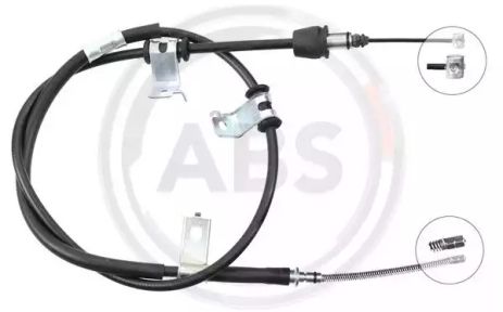 Задній трос ручного гальма Rio/Accent 06-11 R (Диск) (A.B.S. K17028) Задній трос ручного гальма Rio/Accent 06-11 R (Диск) (A.B.S. K17028)