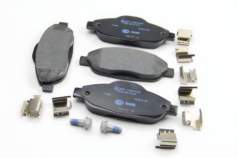 Передние тормозные колодки для Peugeot 308 1.2-2.0D 09.07-08.16, HELLA PAGID (8DB355013911)