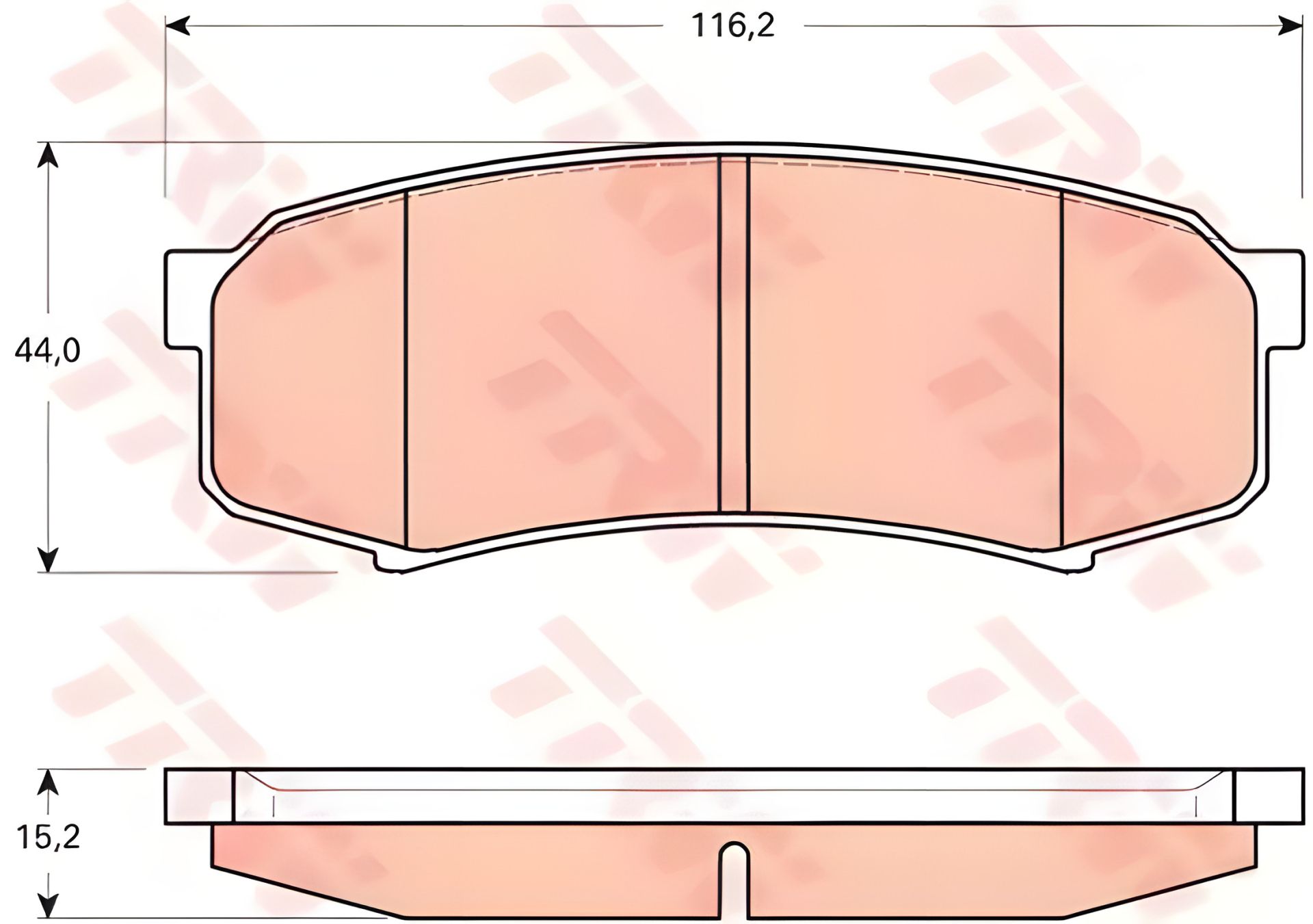 Тормозные дисковые колодки MITSUBISHI PAJERO (задние) от TRW (GDB3464) Тормозные дисковые колодки MITSUBISHI PAJERO (задние) от TRW (GDB3464)