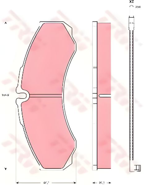 Дисковые тормозные колодки IVECO; RENAULT TRUCKS Daily II; Mascott, TRW (GDB1609) Дисковые тормозные колодки IVECO; RENAULT TRUCKS Daily II; Mascott, TRW (GDB1609)