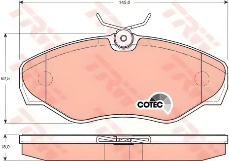 Гальмівні колодки дискові NISSAN - OPEL - RENAULT - VAUXHALL Primastar/Vivaro/Trafic II/Vivaro, TRW (GDB1478) Гальмівні колодки дискові NISSAN - OPEL - RENAULT - VAUXHALL Primastar/Vivaro/Trafic II/Vivaro, TRW (GDB1478)