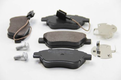 Передні гальмівні колодки Nemo/Bipper 08- (BOSCH) (122,8x53,6) з датчиком, A.B.S. (37800)