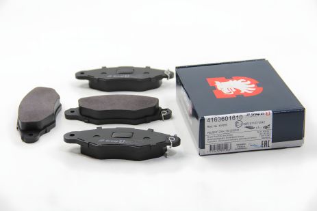 Передние тормозные колодки с датчиком для Kangoo 97-08, Bosch, JP Group (4163601610)