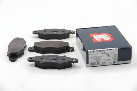 Передние тормозные колодки с датчиком для Kangoo 97-08, Bosch, JP Group (4163601610)