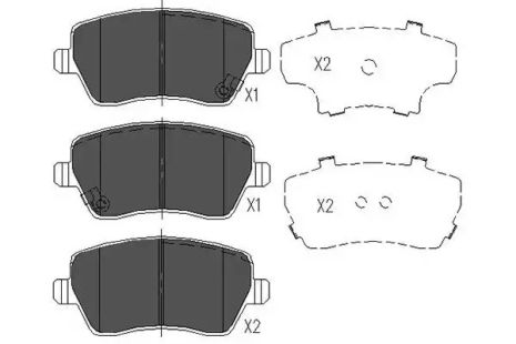 Передні гальма Swift/Note/Micra/Agila 05-, Kavo Parts (KBP8522)