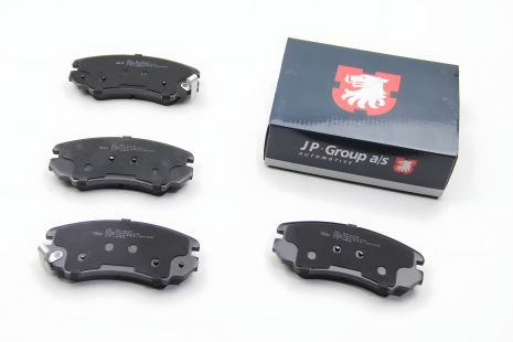 Передні гальмівні колодки Hyundai Tucson 04-10/Kia Sportage 04- (JP Group)