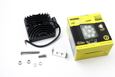 FARA Додаткова робота світлодіодна лампа 12/24V 9XLED EPISTAR 3W 1600 LM 60 ° квадрат (1 ш), Босма (6100