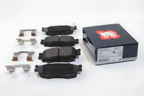 Передні гальмівні колодки Hyundai Accent/Kia Rio 05- (mando), JP Group (3563600610)