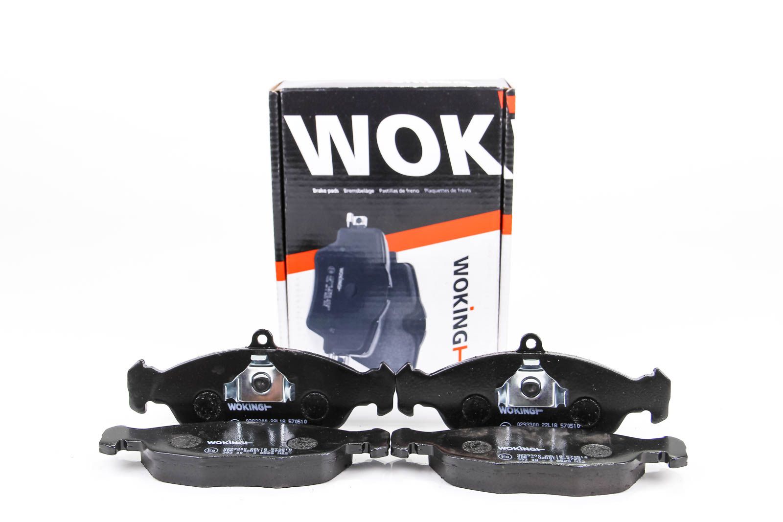 Колодки передні гальмівні LANOS (KLAT) (1997 - 2024), WOKING (P293300) Колодки передні гальмівні LANOS (KLAT) (1997 - 2024), WOKING (P293300)