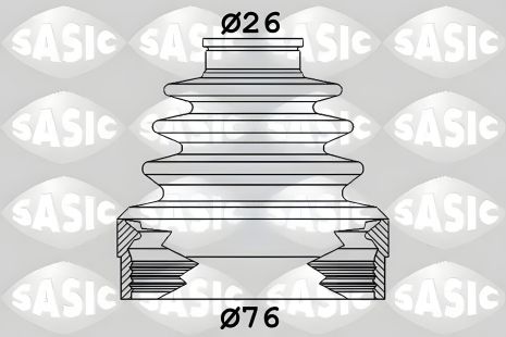 Пыльник ШРУСа для RENAULT Espace JR, Laguna III, Megane III, Scenic III, Master II (SASIC), Sasic (1904019)