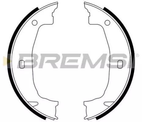 Колодки ручного гальма BMW 1(E81,E82,E88) 06-13/3(E46,E90) 99-11/Z4 03-09(ATE), Bremsi (GF0079)