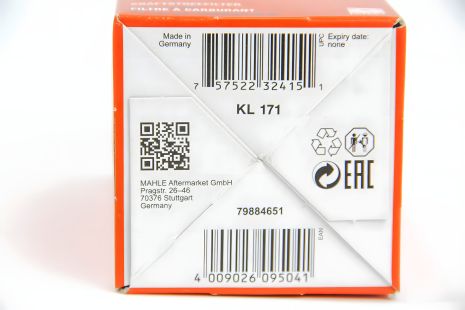 Фільтр паливний MAHLE/KNECHT Ford, Isuzu, Nissan, MAHLE/KNECHT (KL171)