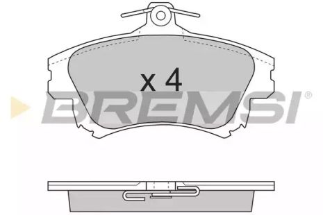 Колодки передние тормозные MITSUBISHI COLT/SMART FORFOUR/VOLVO S40 I/V40 95-12 (TRW), Bremsi (BP2703