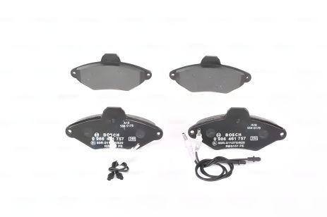 Дисковые тормозные колодки CITROEN Xantia -01, BOSCH (0986461757)