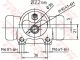 Циліндр задній гальмівний Kangoo/Kangoo Express/Kangoo Rapid, TRW (BWH392)