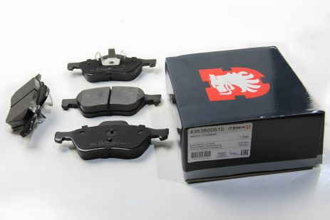 Передні гальмівні колодки Renault Laguna 01- (ATE) (156,3x68,8x18), JP Group (4363600610)