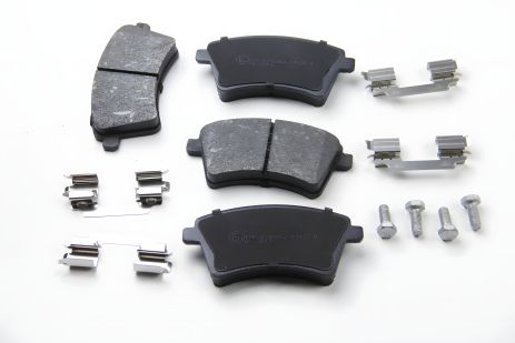 Передние тормозные колодки Renault Kangoo 1.5, 1.6 16V, Hi-Flex 02/08-, от ASAM (55437)