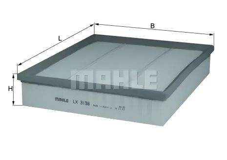 Повітряний фільтр для VW Amarok 2.0 TSI/TDI 10-, від MAHLE/KNECHT (LX3138)