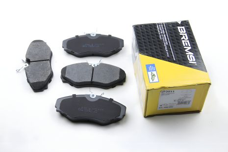 Колодки передние тормозные Trafic/Vivaro 01- (Lucas) (63x143,8), Bremsi (BP3011)