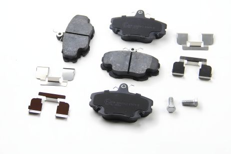 Комплект передніх гальмівних колодок Logan 05-/Megane 96-03/Clio 91-05 (з пружинками), ASAM (80360)