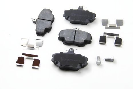 Передние тормозные колодки Logan 05-/Megane 96-03/Clio 91-05 (комплект с пружинками), ASAM (80360)