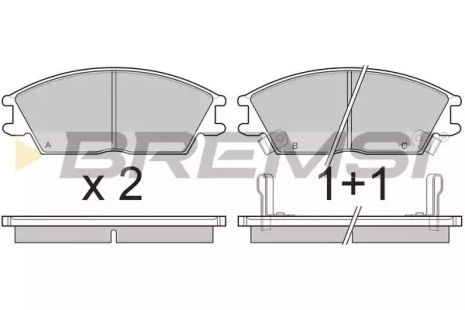 Колодки передние тормозные Hyundai Accent/Getz 94-10, Bremsi (BP2293)