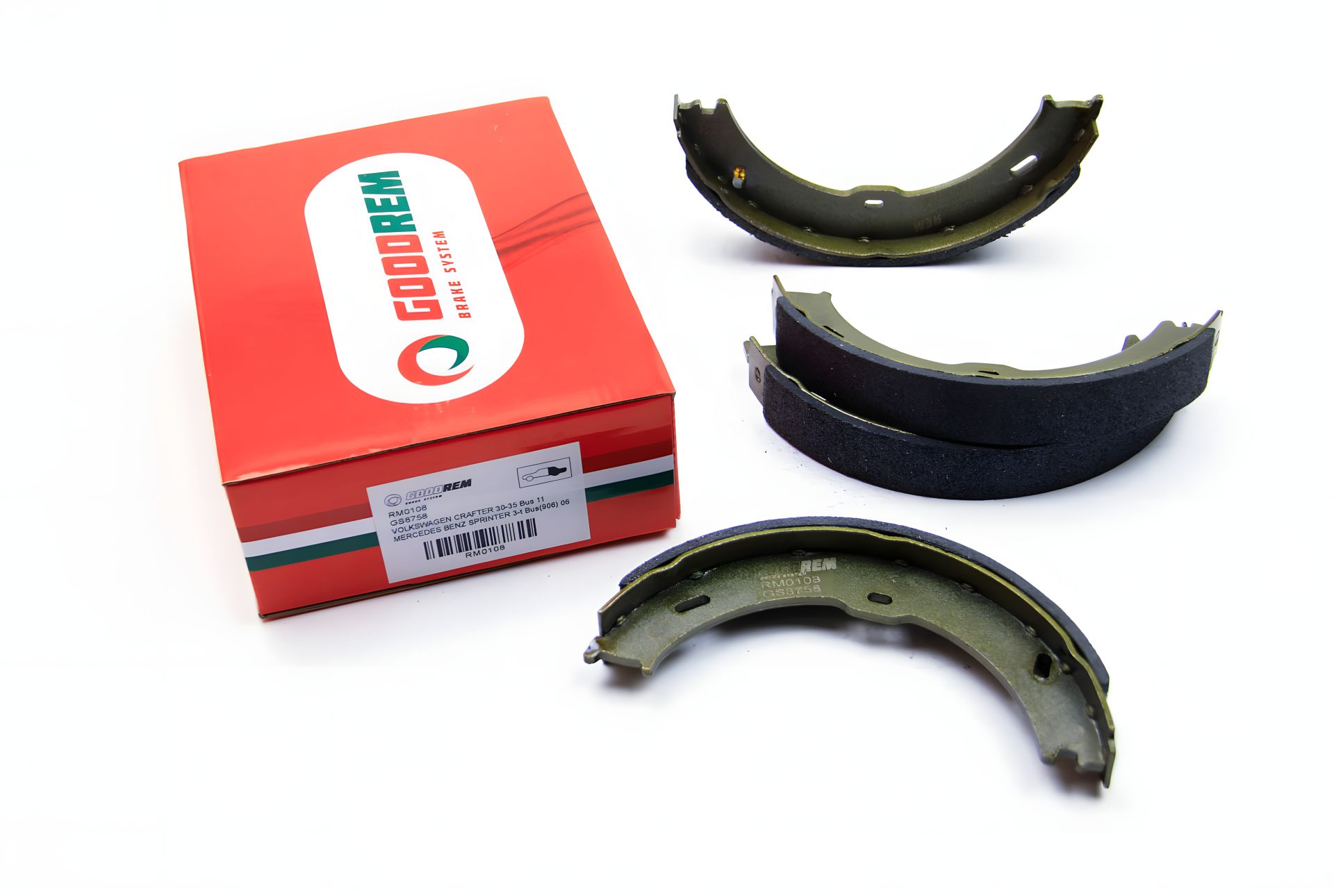 Ручного тормоза колодки Sprinter/Crafter 06-, GOODREM (RM0108) Ручного тормоза колодки Sprinter/Crafter 06-, GOODREM (RM0108)