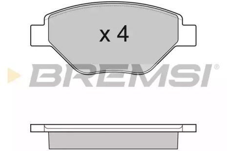 Колодки передние тормозные Megane II 02- (Bosch), Bremsi (BP3113)