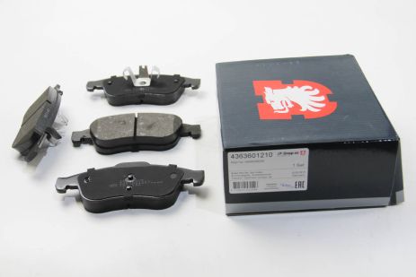 Передние тормозные колодки для Megane 09-/Duster 10-/Dokker 13-, JP Group (4363601210)