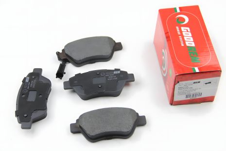 Передние тормозные колодки для Doblo 01-(Bosch) (122.8x53.6) с датчиком, GOODREM (RM0154) Передние тормозные колодки для Doblo 01-(Bosch) (122.8x53.6) с датчиком, GOODREM (RM0154)