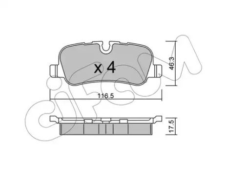 Колодки тормозные discovery/range rover III/sport 2.7 - 5.002-, CIFAM (8226940)